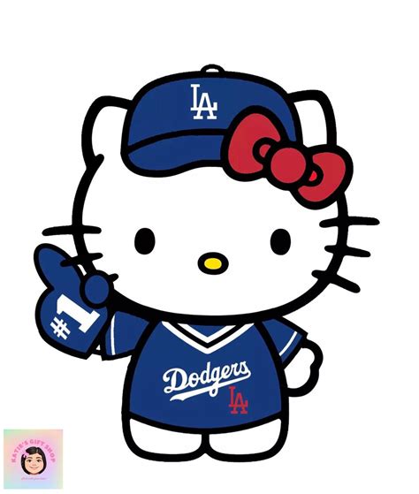 The Hello Kitty fandom started from Japan & soon spread all over as millions of little girls & boys fell in love with this cute kitty character. . Los angeles dodgers hello kitty